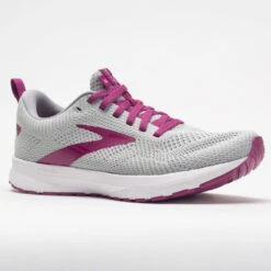 Brooks Revel 5 Women's Gray/White/Baton Rouge -Shoe Sale Shop 047266 5