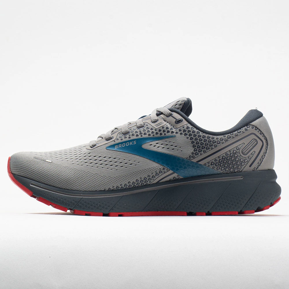 Brooks Ghost 14 Men's Gray/Blue/Red 4 Brooks Ghost 14 Men's Gray/Blue/Red - Image 2