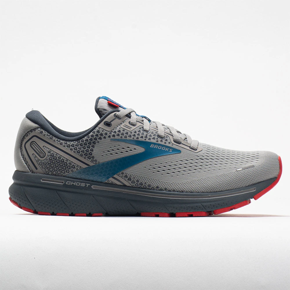 Brooks Ghost 14 Men's Gray/Blue/Red 3 Brooks Ghost 14 Men's Gray/Blue/Red