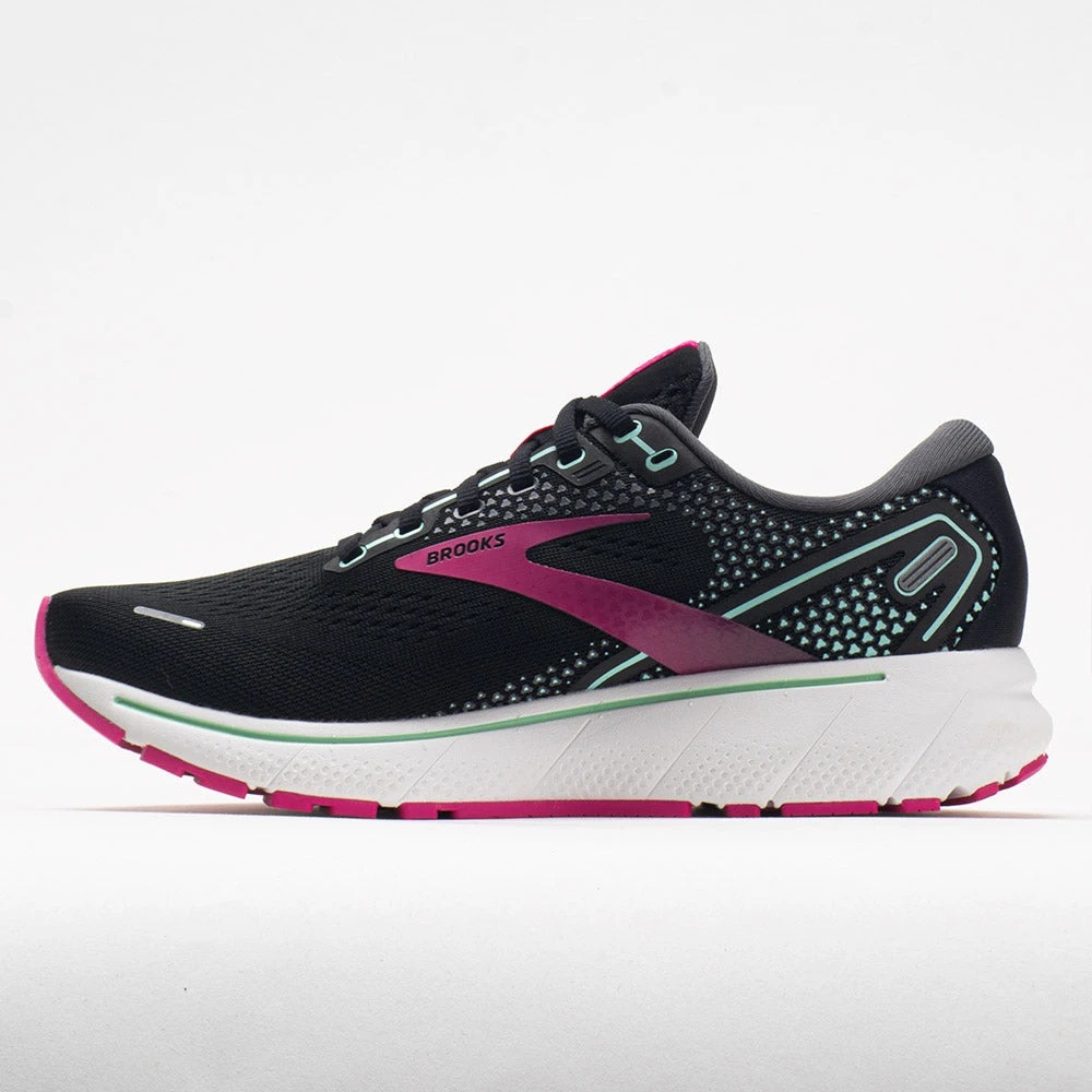 Brooks Ghost 14 Women's Black/Pink/Yucca 4 Brooks Ghost 14 Women's Black/Pink/Yucca - Image 2