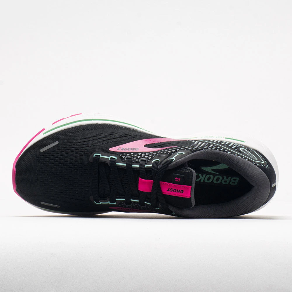 Brooks Ghost 14 Women's Black/Pink/Yucca 5 Brooks Ghost 14 Women's Black/Pink/Yucca - Image 3