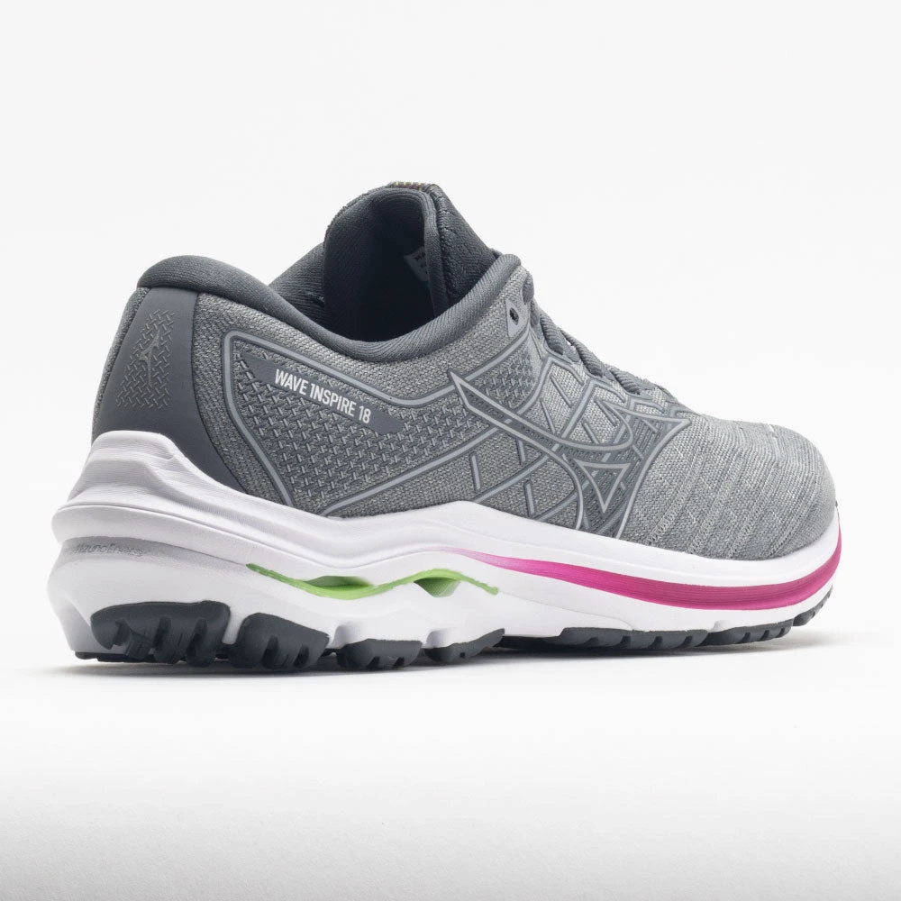 Mizuno Wave Inspire 18 Women's Ultimate Grey/Silver 8 Mizuno Wave Inspire 18 Women's Ultimate Grey/Silver - Image 6