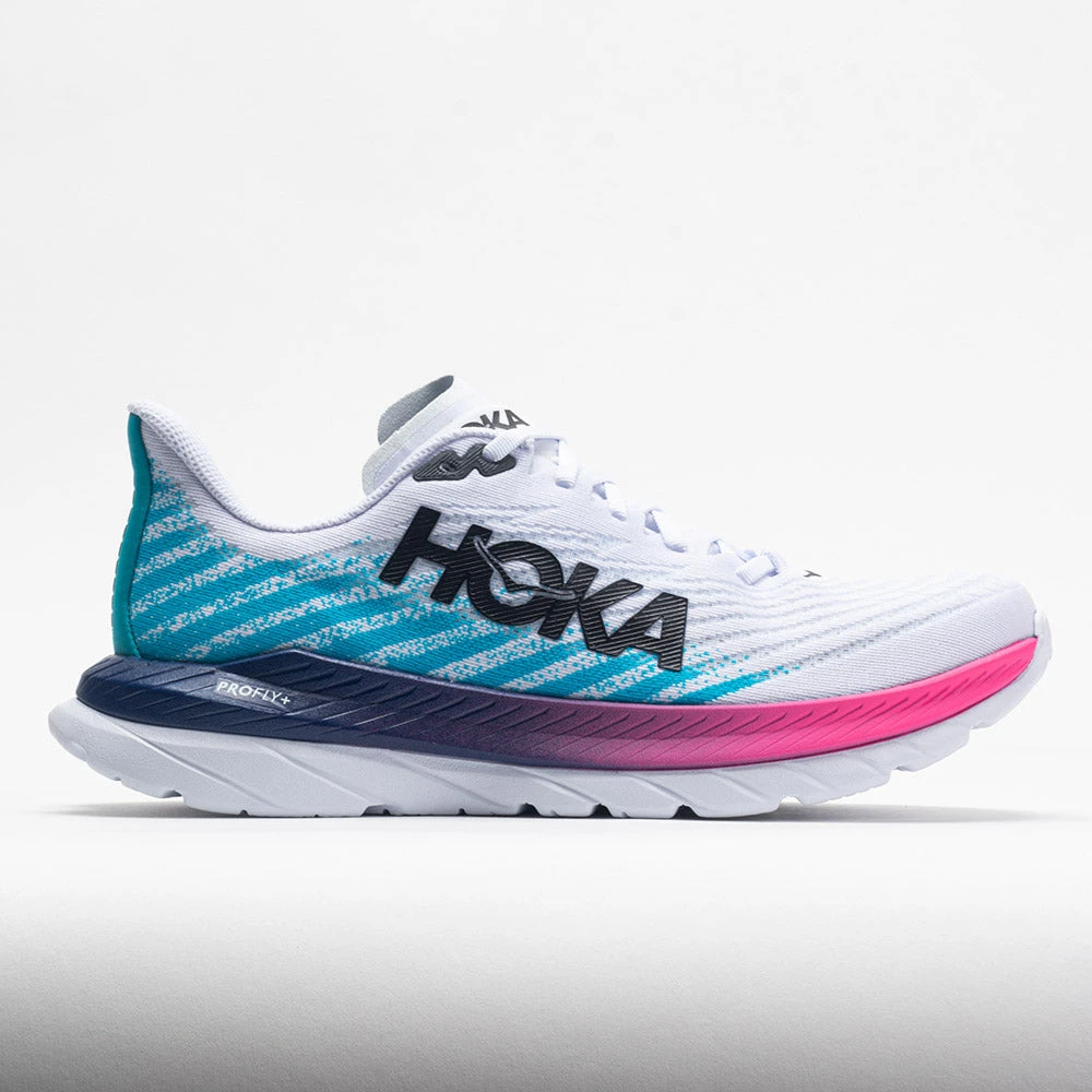 HOKA Mach 5 Men's White/Scuba Blue 3 HOKA Mach 5 Men's White/Scuba Blue