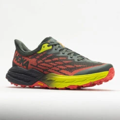 HOKA Speedgoat 5 Men's Thyme/Fiesta -Shoe Sale Shop 048562 5