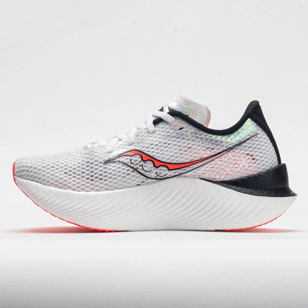 Saucony Endorphin Pro 3 Men's White/Black/VIZI 4 Saucony Endorphin Pro 3 Men's White/Black/VIZI - Image 2