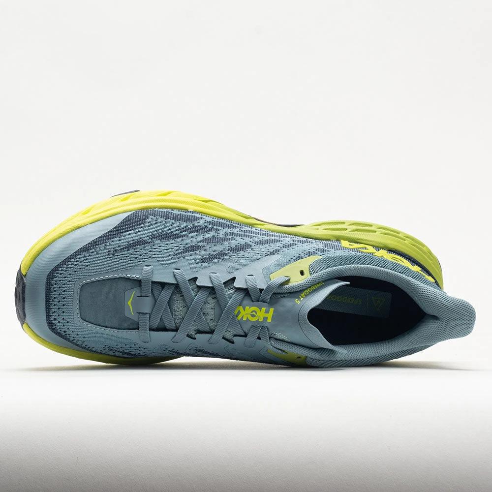 HOKA Speedgoat 5 Men's Stone Blue/Dark Citron 5 HOKA Speedgoat 5 Men's Stone Blue/Dark Citron - Image 3