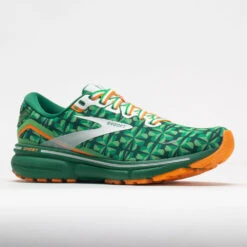 Brooks Ghost 15 Men's Run Lucky Green/White/Orange -Shoe Sale Shop 049535 5