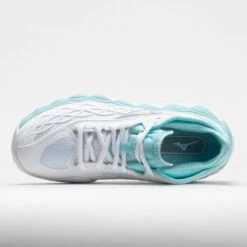 Mizuno Wave Enforce Tour AC Women's White/Tanager Turquoise -Shoe Sale Shop 117145 2