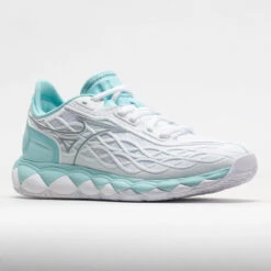 Mizuno Wave Enforce Tour AC Women's White/Tanager Turquoise -Shoe Sale Shop 117145 5