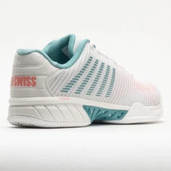 K-Swiss Hypercourt Express 2 Women's Blanc De Blanc/Nile Blue/Desert -Shoe Sale Shop 117153 6