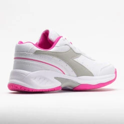 Diadora Challenge 4 SL Junior White/Silver/Rodamine Red 13 Diadora Challenge 4 SL Junior White/Silver/Rodamine Red -Shoe Sale Shop 121325 6