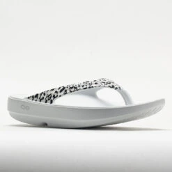 OOFOS OOlala Limited Women's White/Black Leopard -Shoe Sale Shop 570571 5