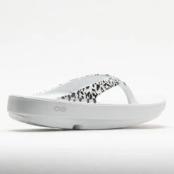 OOFOS OOlala Limited Women's White/Black Leopard -Shoe Sale Shop 570571 6