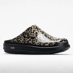 OOFOS OOcloog Limited Women's Black Leopard -Shoe Sale Shop 631219 5