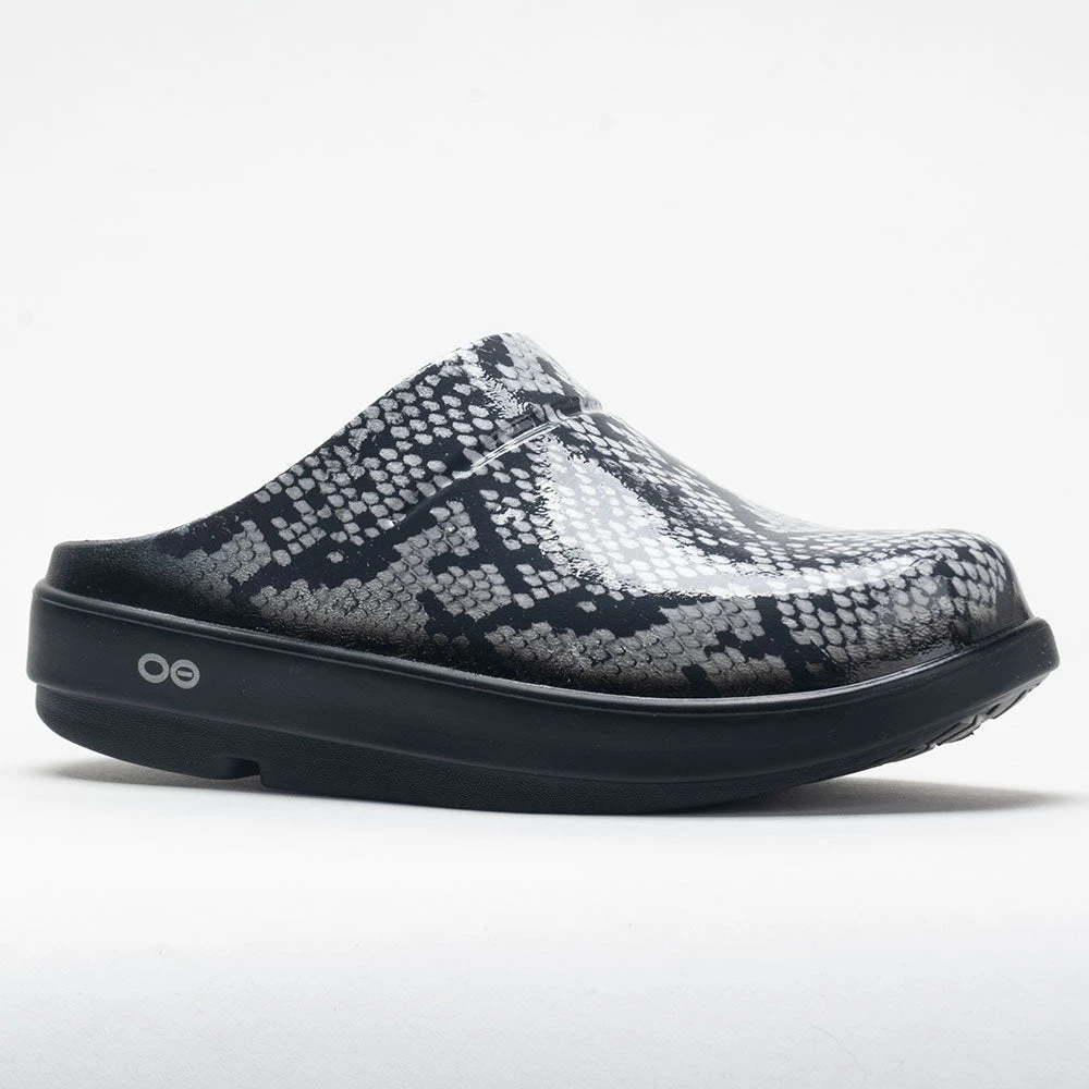 OOFOS OOcloog Limited Women's Black/Snakeskin 7 OOFOS OOcloog Limited Women's Black/Snakeskin - Image 5